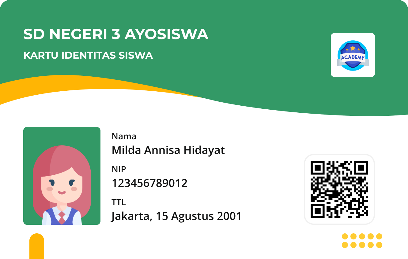 Kartu Sakti — desain Sakti Harmoni Abu